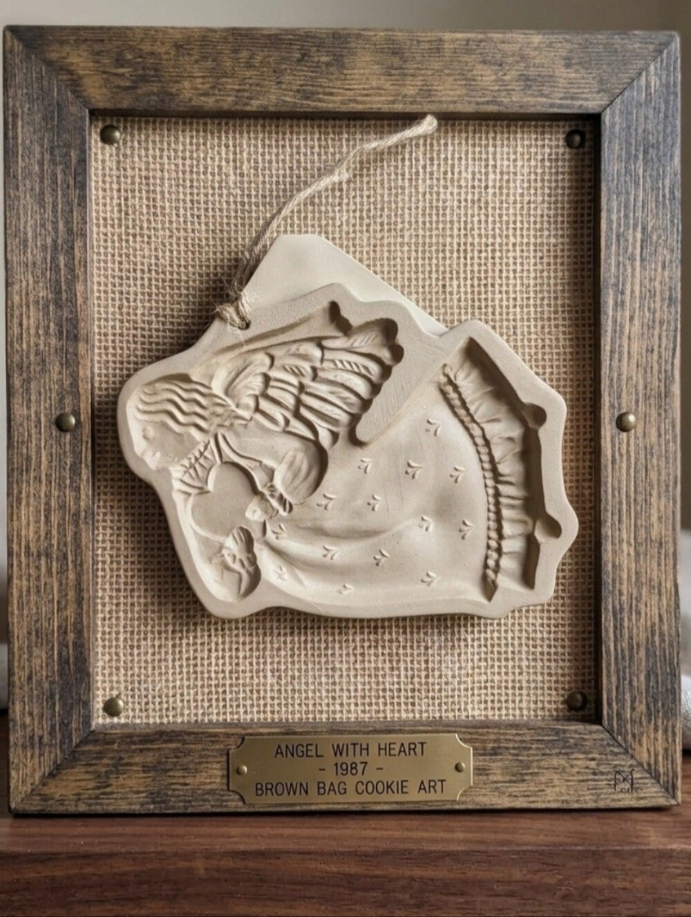 VINTAGE BROWN BAG COOKIE ART MOLD